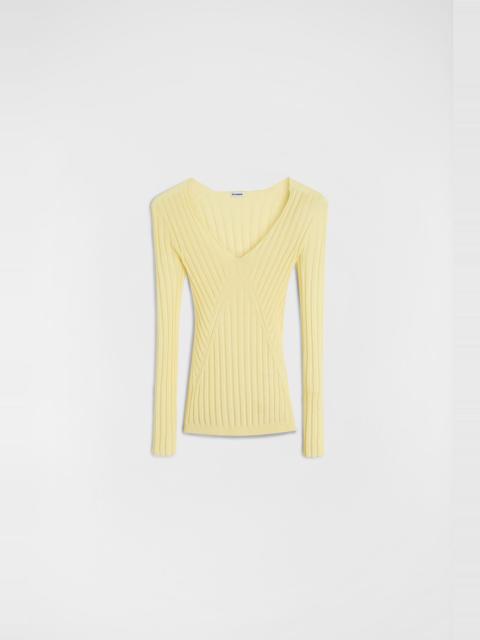 Jil Sander Cashmere Blend V-Neck Sweater