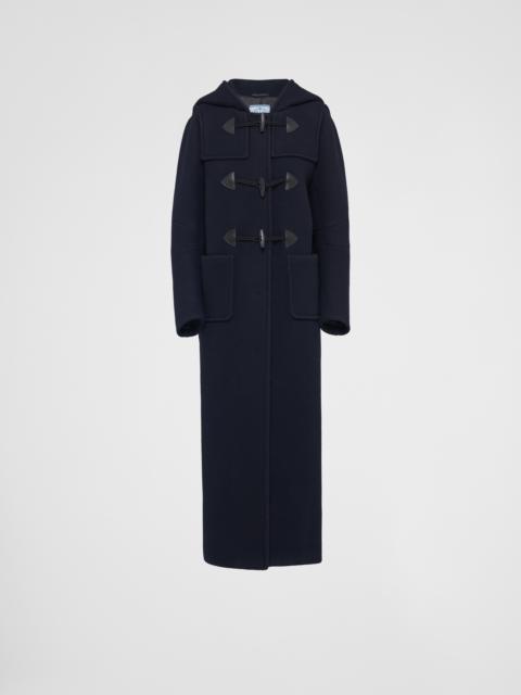 Prada Single-breasted velour cloth coat