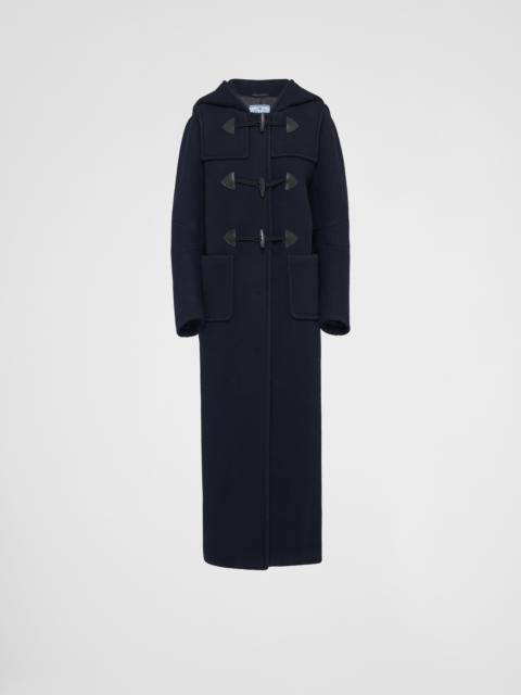 【プラダ・PRADA】Single-breasted velour coat 27031691~grey_0.jpg