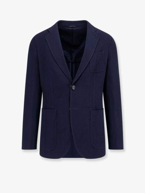 GIORGIO ARMANI VIRGIN WOOL AND VISCOSE BLAZER