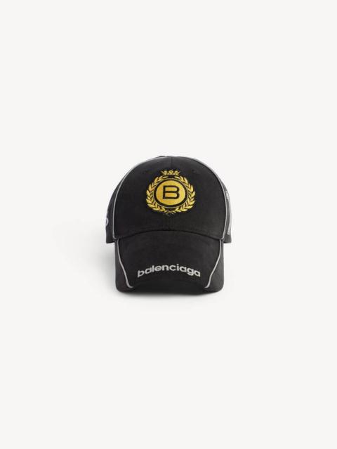BALENCIAGA Men's Naval Crest Cap in Black