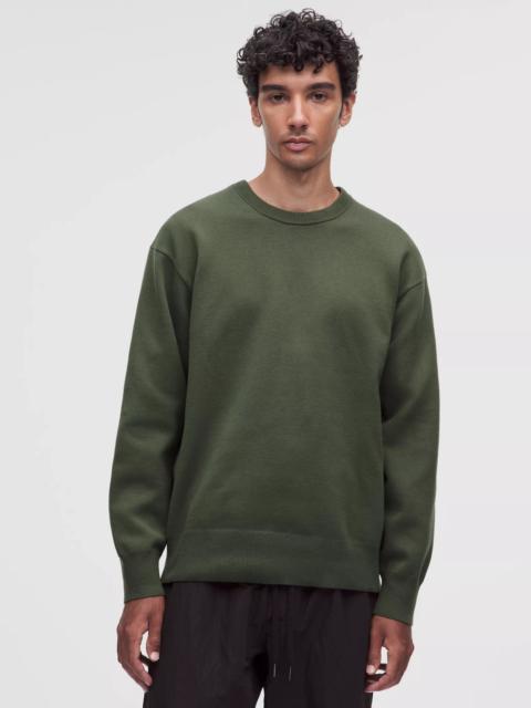 lululemon Cotton-Blend Knit Long-Sleeve Crewneck Sweater