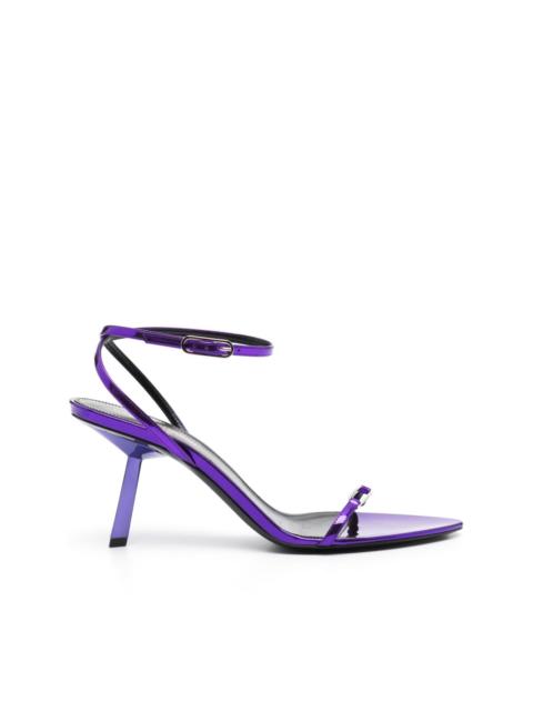 SAINT LAURENT Kitty 75mm leather sandals