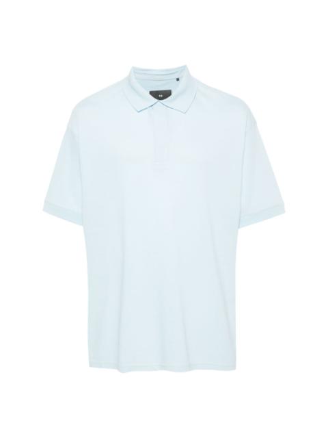 Y-3 logo-rubberised cotton piquÃ© polo shirt