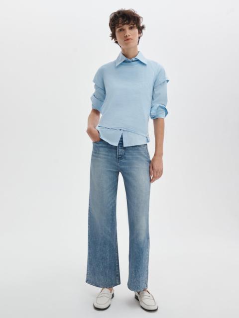 rag & bone rb Miramar Andi Ankle Wide-Leg Pant Cotton Terry