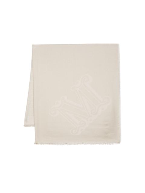 monogram-jacquard scarf