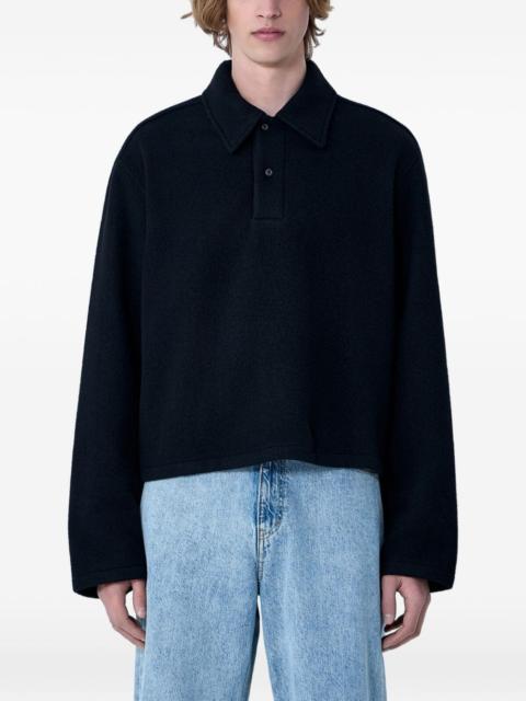 RIER long-sleeved polo sweater