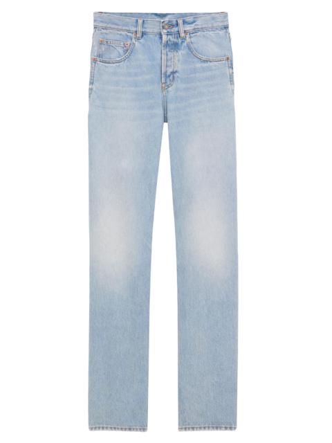 SAINT LAURENT Men's Baggy Jeans in Denim - Michigan Blue