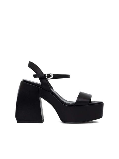 PINKO 120mm platform heeled sandals