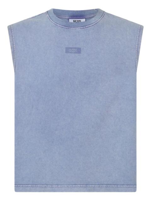 GCDS stone-washed tank top
