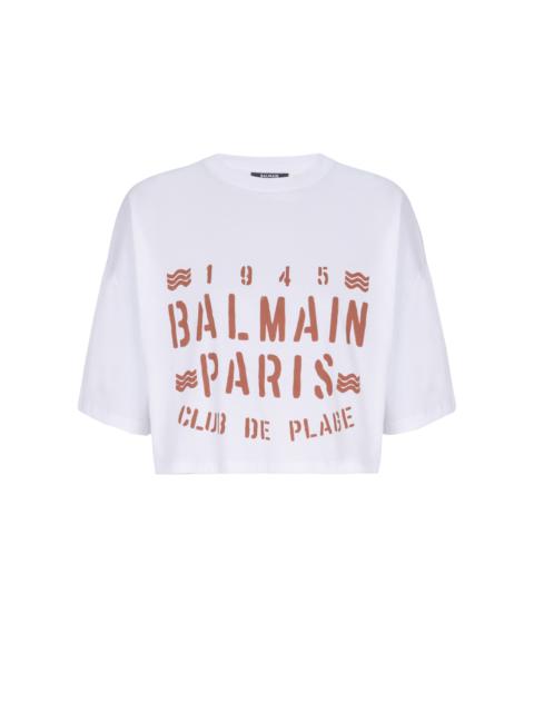 Balmain T-shirt with Balmain Plage print