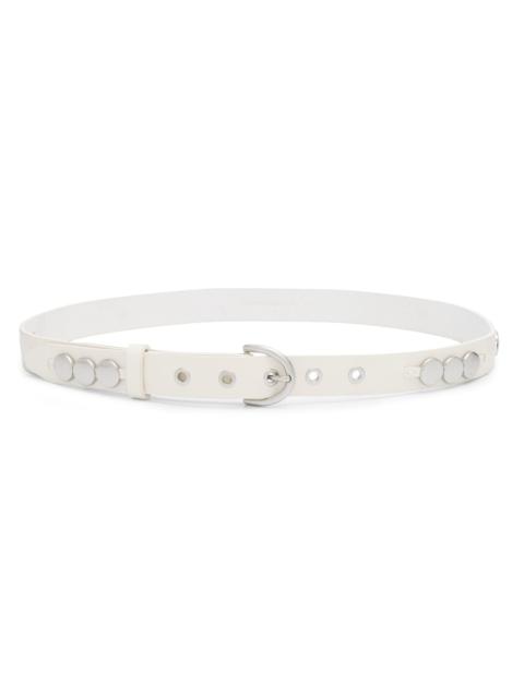 rag & bone Women's Luna Embellished Belt - Anthracite White
