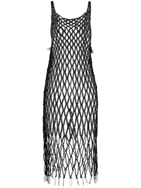 MM6 Maison Margiela open-knit midi dress