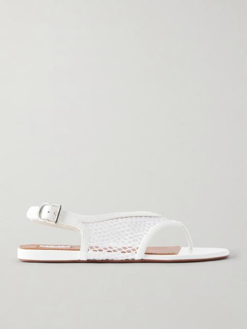 Alaïa Fishnet Flat Sandals