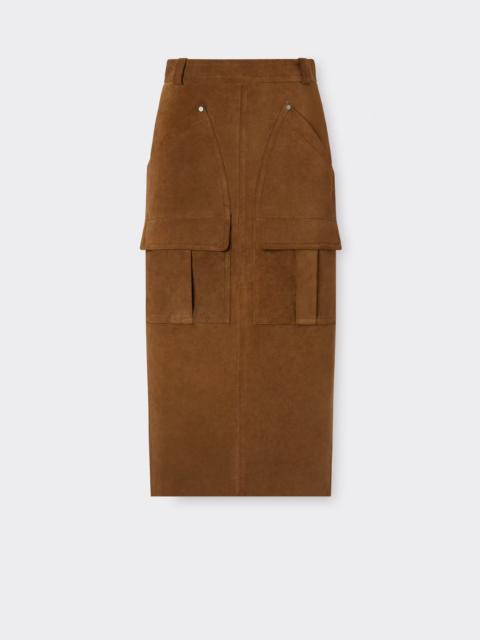 Ferrari Suede Skirt with Pockets