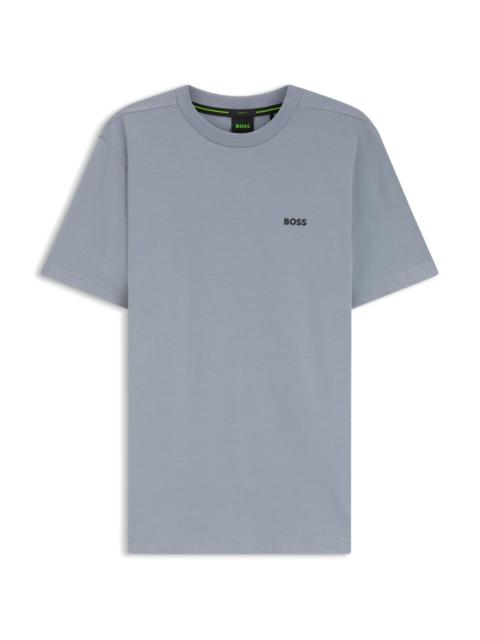 BOSS STRETCH-COTTON T-SHIRT WITH LOGO DETAIL