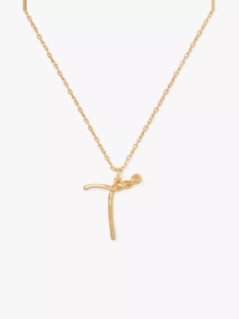kate spade Initial Script T Pendant