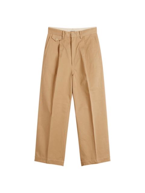 AURALEE Auralee Washed Finx Chino One-Tuck Pants