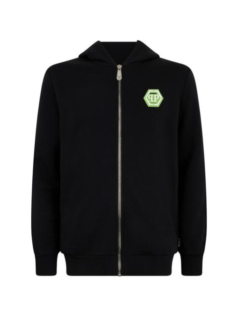 PHILIPP PLEIN zip fastenig hooded jacket