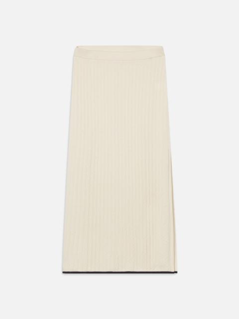 FRAME The Cable Skirt in Navy Multi
