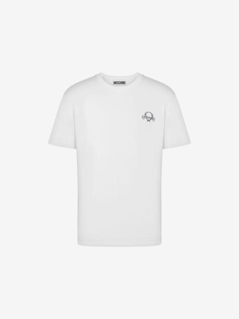 Moschino T-SHIRT LAUREL CROWN LOGO