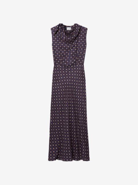 Claudie Pierlot Flowy draped-neck dress