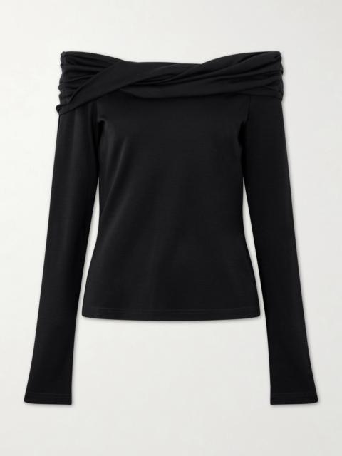 Max Mara Off-the-shoulder Wool Top
