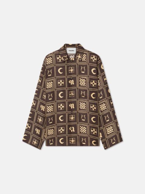 Nanushka Printed Silk-Twill Shirt