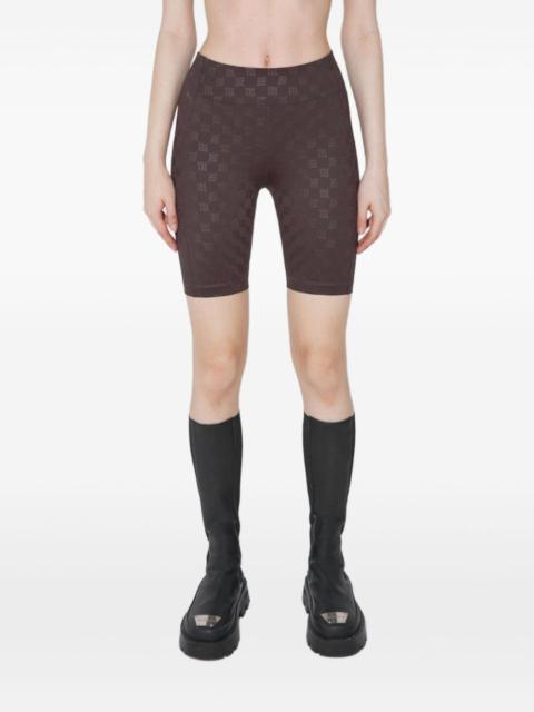 MISBHV monogram-patterned biker shorts