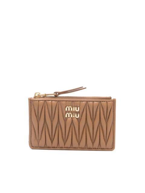 Miu Miu matelassé card holder