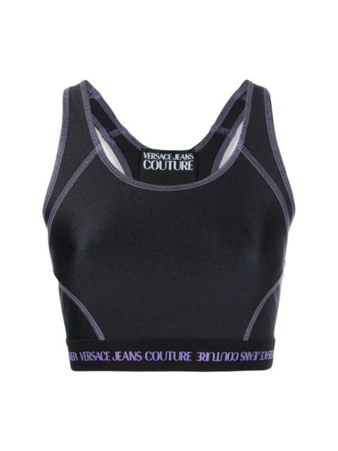 VERSACE JEANS COUTURE logo-band crop top