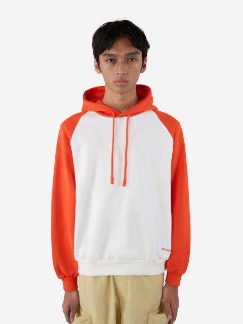 SUNNEI BICOLOR HOODIE / dust & red