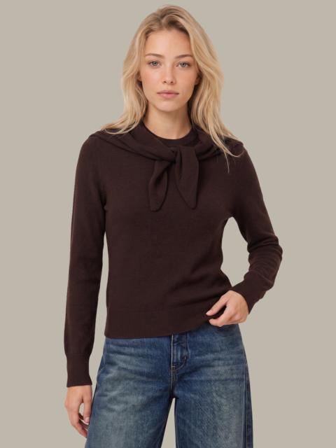525 america Lennox Crew Neck Pullover With Removable Scarf