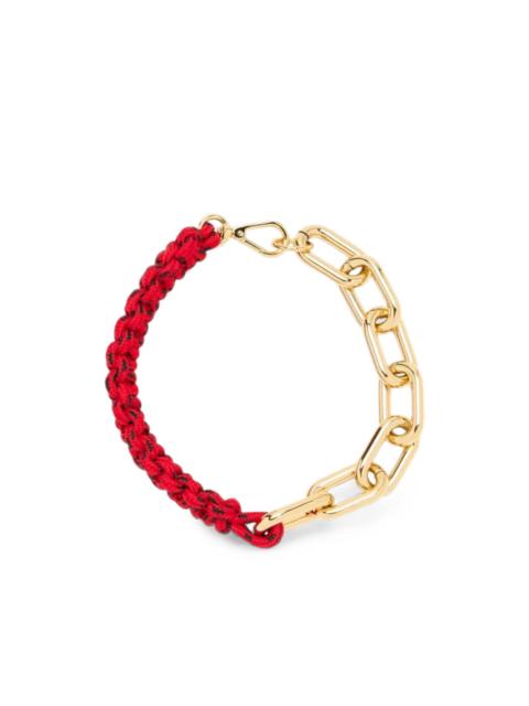 Plan C braided chain-link necklace