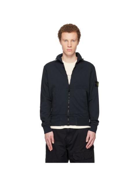 Stone Island Navy 6100063 Organic Cotton Fleece Jacket