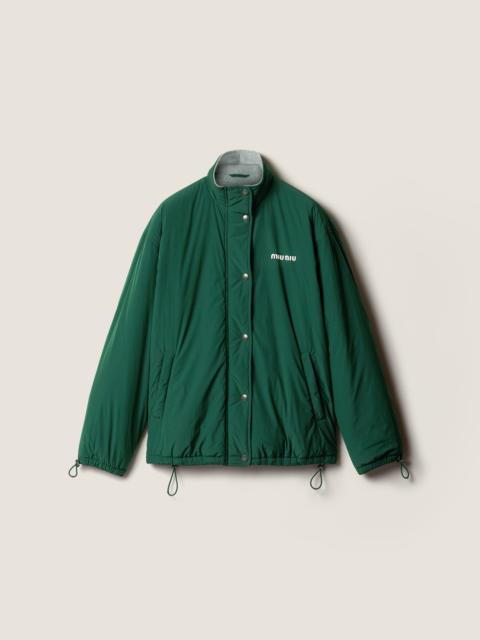 Miu Miu Pongé and fleece jacket