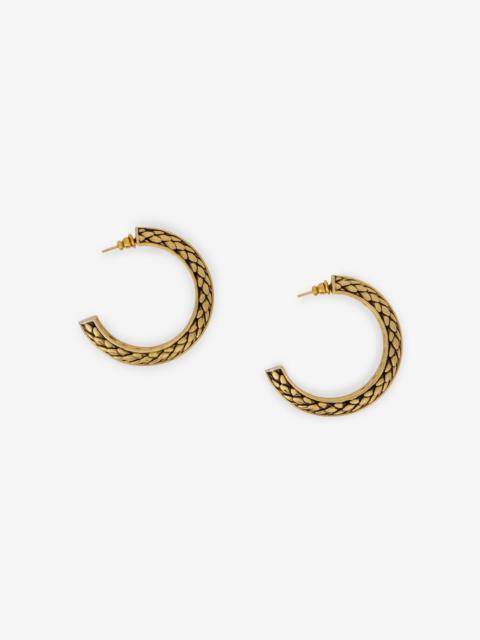 Roberto Cavalli Gold Serpentine Earrings