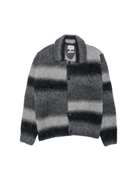 NORSE PROJECTS Erik Gradient Alpaca Wool Jacket Charcoal Melange