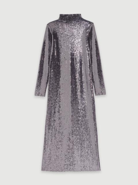 maje Glitter maxi dress