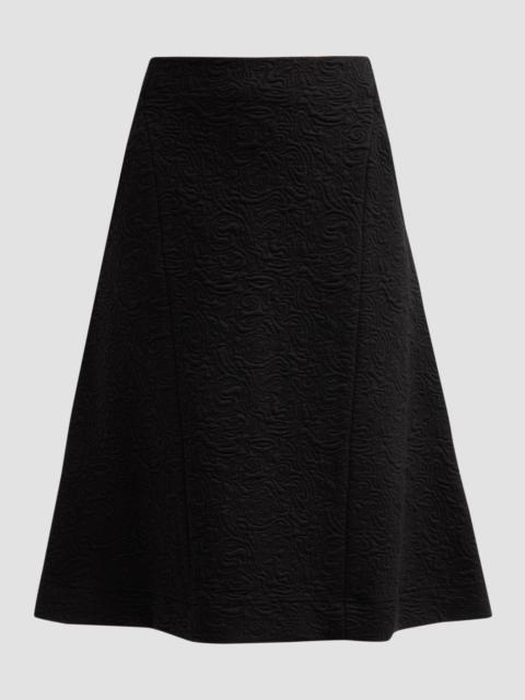 Dries Van Noten Women's Husosy Darted A-Line Midi Skirt - Black