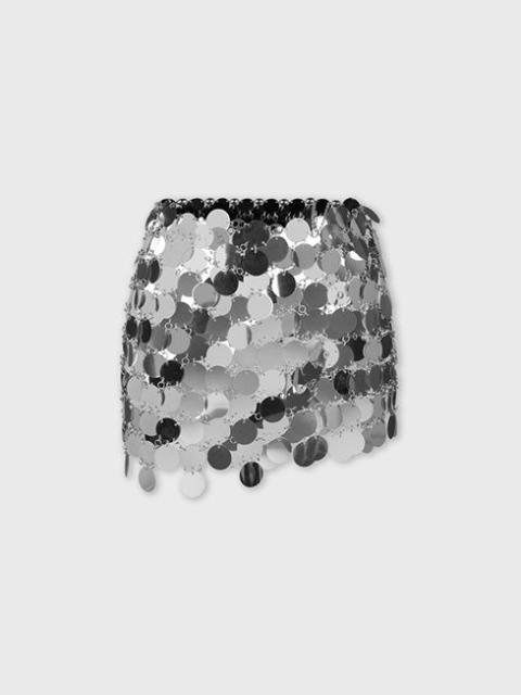 Paco Rabanne THE SILVER SPARKLE DISCS SKIRT