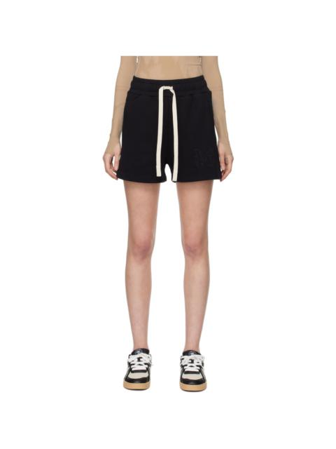 Palm Angels Black Monogram Shorts