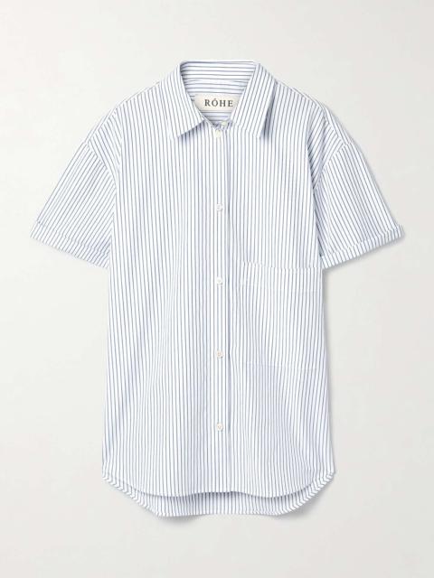 RÓHE Striped cotton-poplin shirt