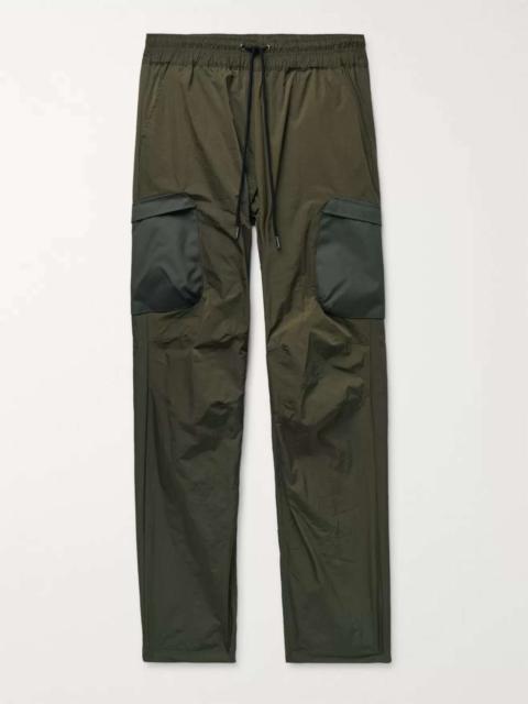 Himalayan Tapered Canvas-Trimmed Nylon Drawstring Cargo Trousers
