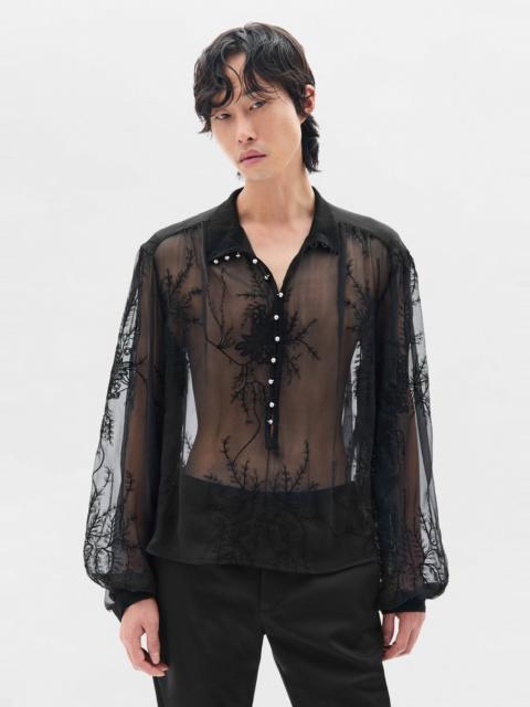 Ann Demeulemeester Thorald High Comfort Cropped Serafino Top