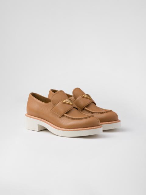 Leather loafers