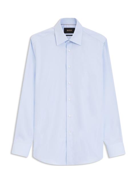 BOSS STRIPED REGULAR-FIT SHIRT IN ITALIAN-MADE COTTON