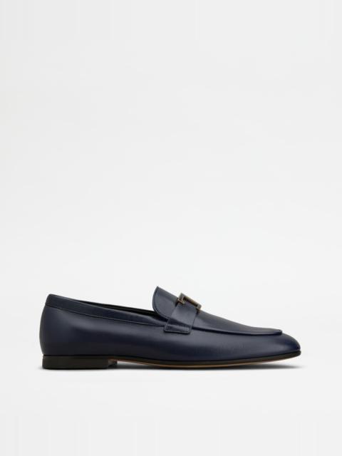 Tod's T TIMELESS LOAFERS IN SUEDE - BLUE