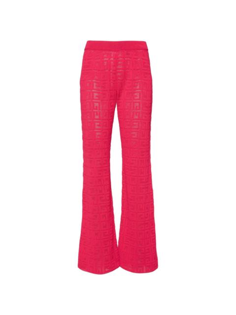 open-knit trousers