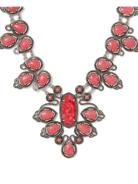 KENDRA SCOTT Tedi Vintage Silver Statement Necklace